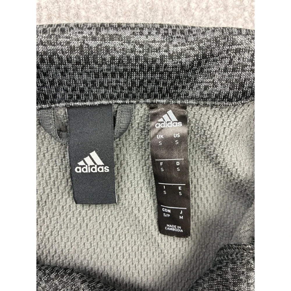 Adidas ClimaWarm Jacket Mens Small Gray Full Zip Training Track FM5538